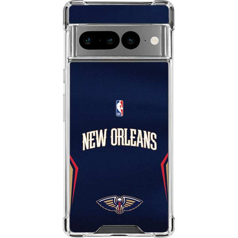 NBA New Orleans Pelicans Jersey Google Pixel 7 Pro Clear Case